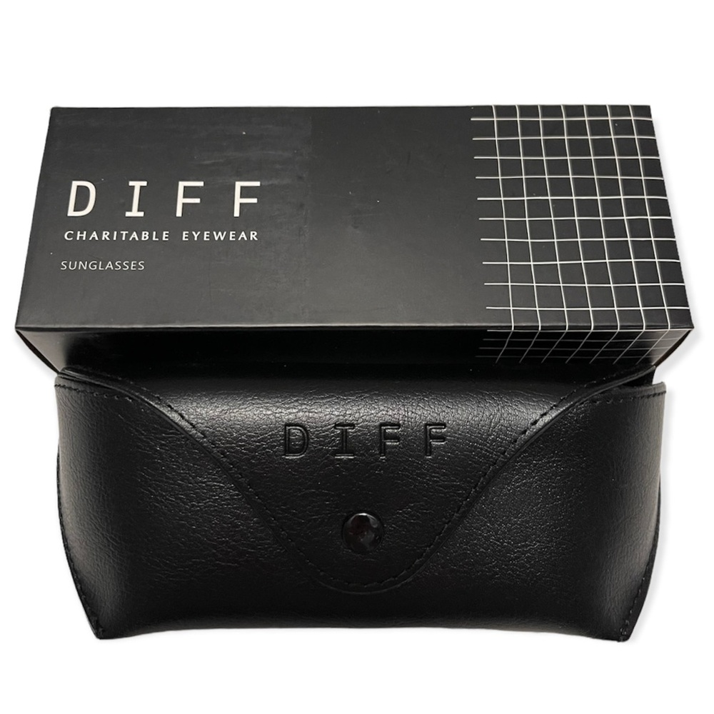 DIFF Dash Sunglasses Aviators Black Frame Grey Lens Unisex NIB - Picture 11 of 15